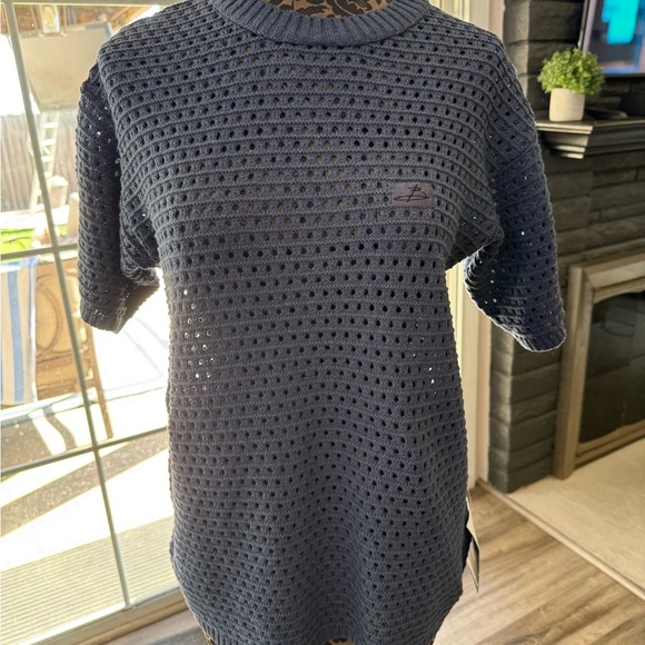 Navy Blue mens Knit Top large nwt - Picture 1 of 9